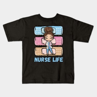 Pastel Nursing Life Nurse Kids T-Shirt